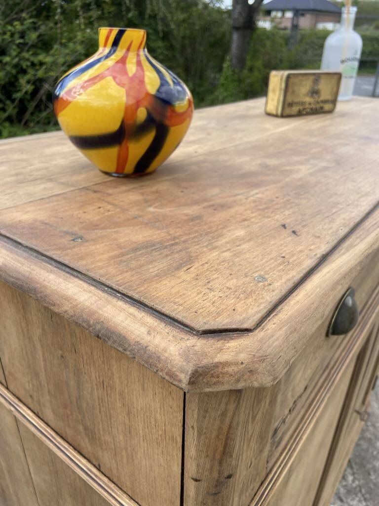 Parisian sideboard in raw wood