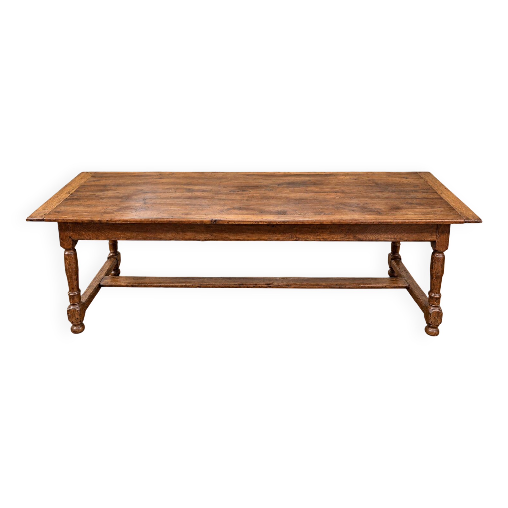 Grande table de ferme en chêne – XIXe siècle – 235 cm