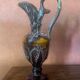 Vintage ceramic pitcher vase from Vallauris – Flamed enamel with an effect of jade.