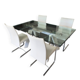 Table et 4 chaises Roche Bobois
