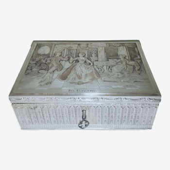 Silver and copper metal jewelry box
