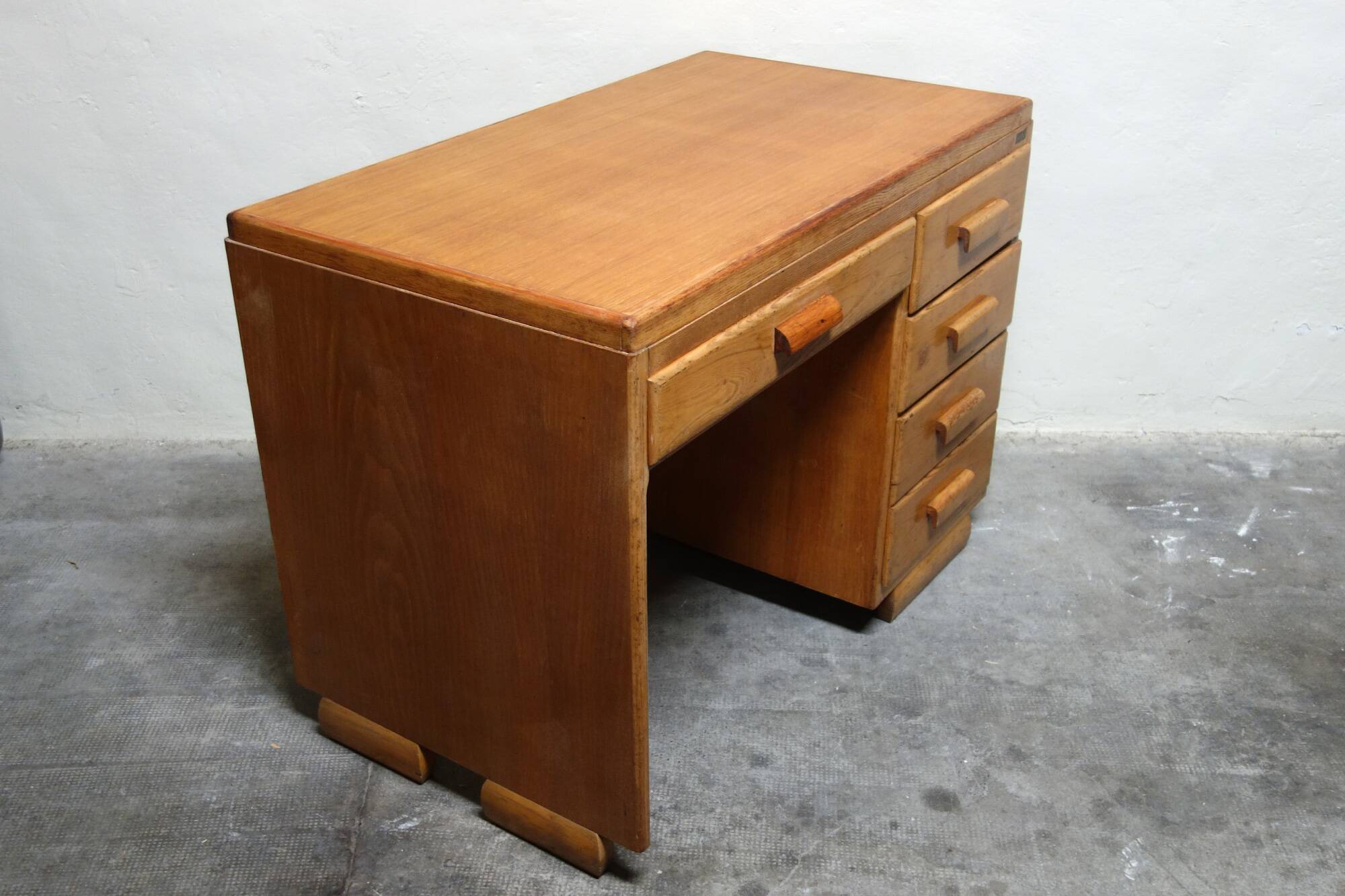 Old wooden desk from the 50s