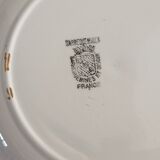 3 plates iron earth Sarreguemines