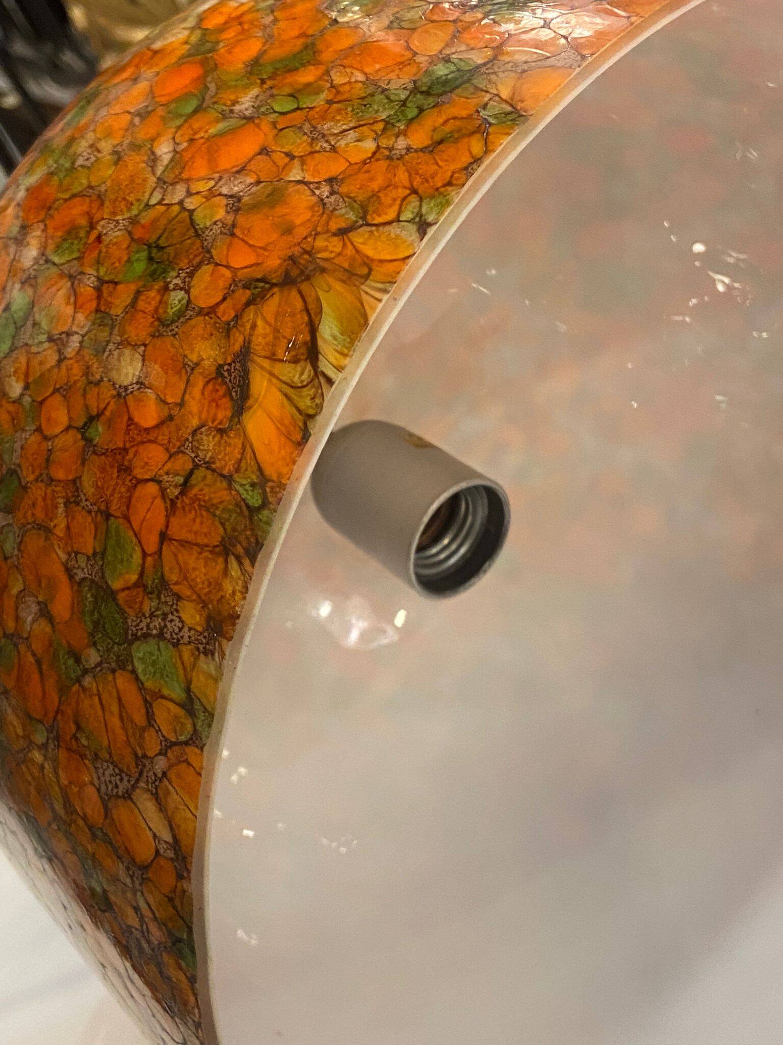 Lampara by Vidrio Millefiori, Peill & Putzler, Mid-century, Naranja, 70's –