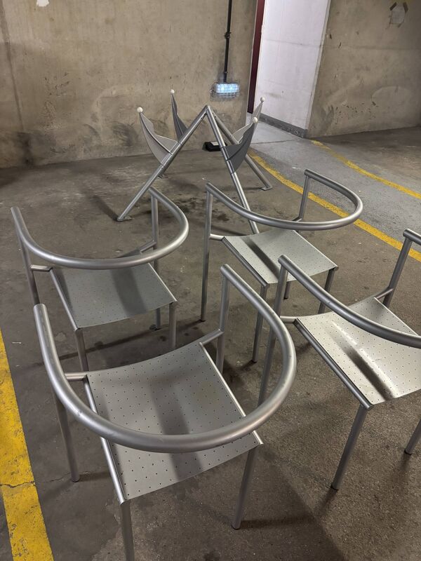 4 chaises Von Vogelsang de Philippe Starck, Driade 1980