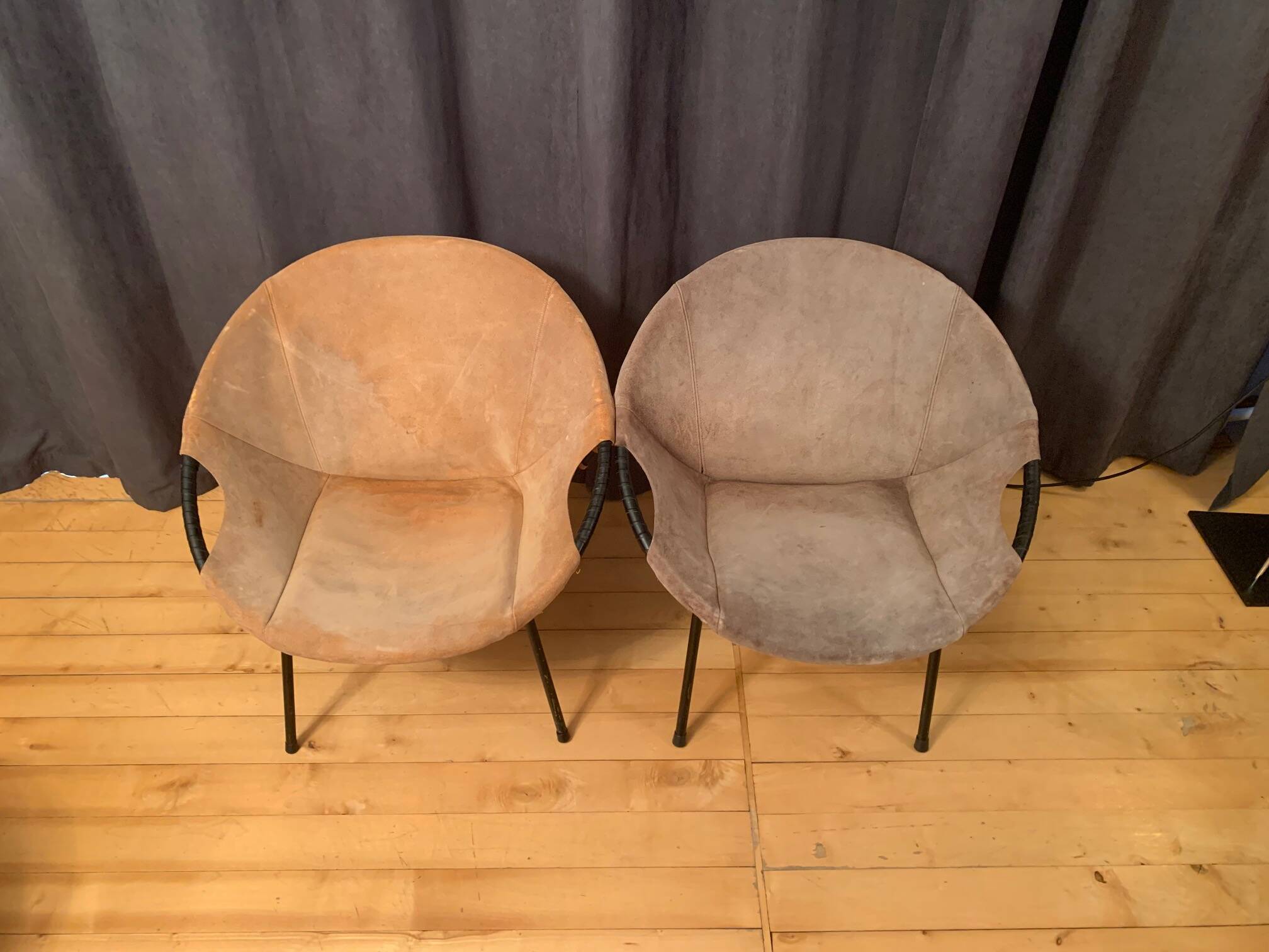 Pair of armchairs designed by Lusch Erzeugnis, Lusch & Co, Germany, 1960s
