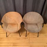 Pair of armchairs designed by Lusch Erzeugnis, Lusch & Co, Germany, 1960s