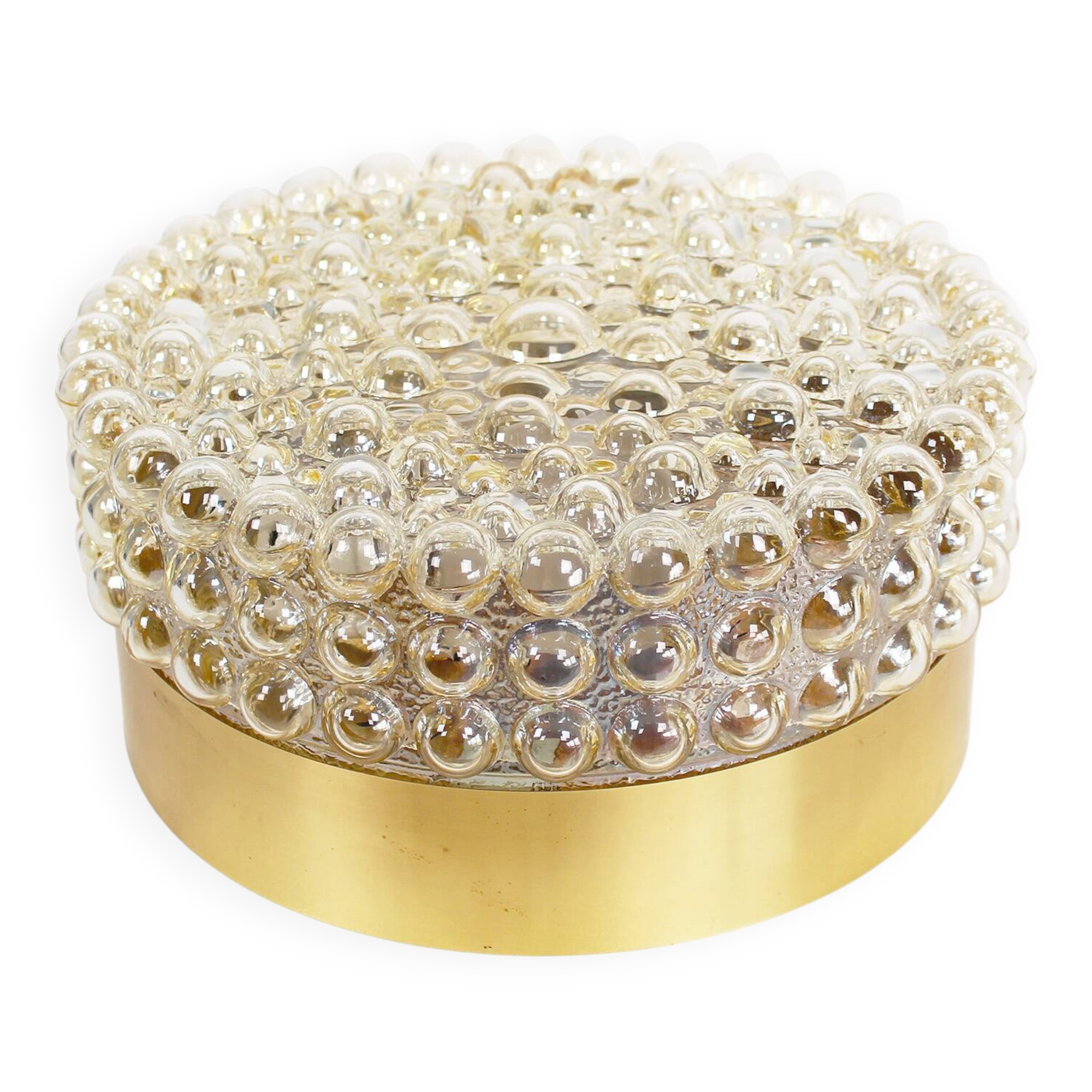 Stunning (26cm) glass bubble flush mount light by Helena Tynell for Glashut