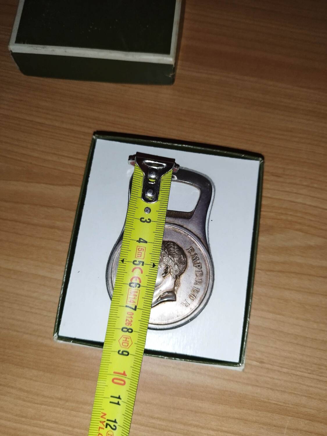 Christofle bottle opener silver metal box