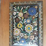 Vintage painted metal box