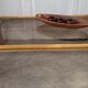 Rattan coffee table and smoked glass, from the 70s