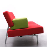 Martin Visser  red sofa day bed 1960s dutch