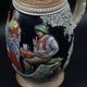 West Germany beer stein mug with lid vintage marzi remy, middle century modern mcm drinkware