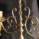 Pair of bronze candelabra