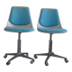 Paire de chaises de bureau Georg Leowald pour wilkhahn