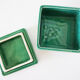Green ceramic box