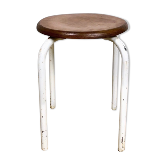 White pie workshop stool