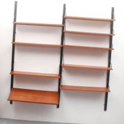 1960s wall unit in teak, Poul Cadovius