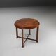 Luxurious Art Deco coffee table in root wood veneer, France, 1930s
