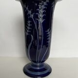 Blue ceramic vase