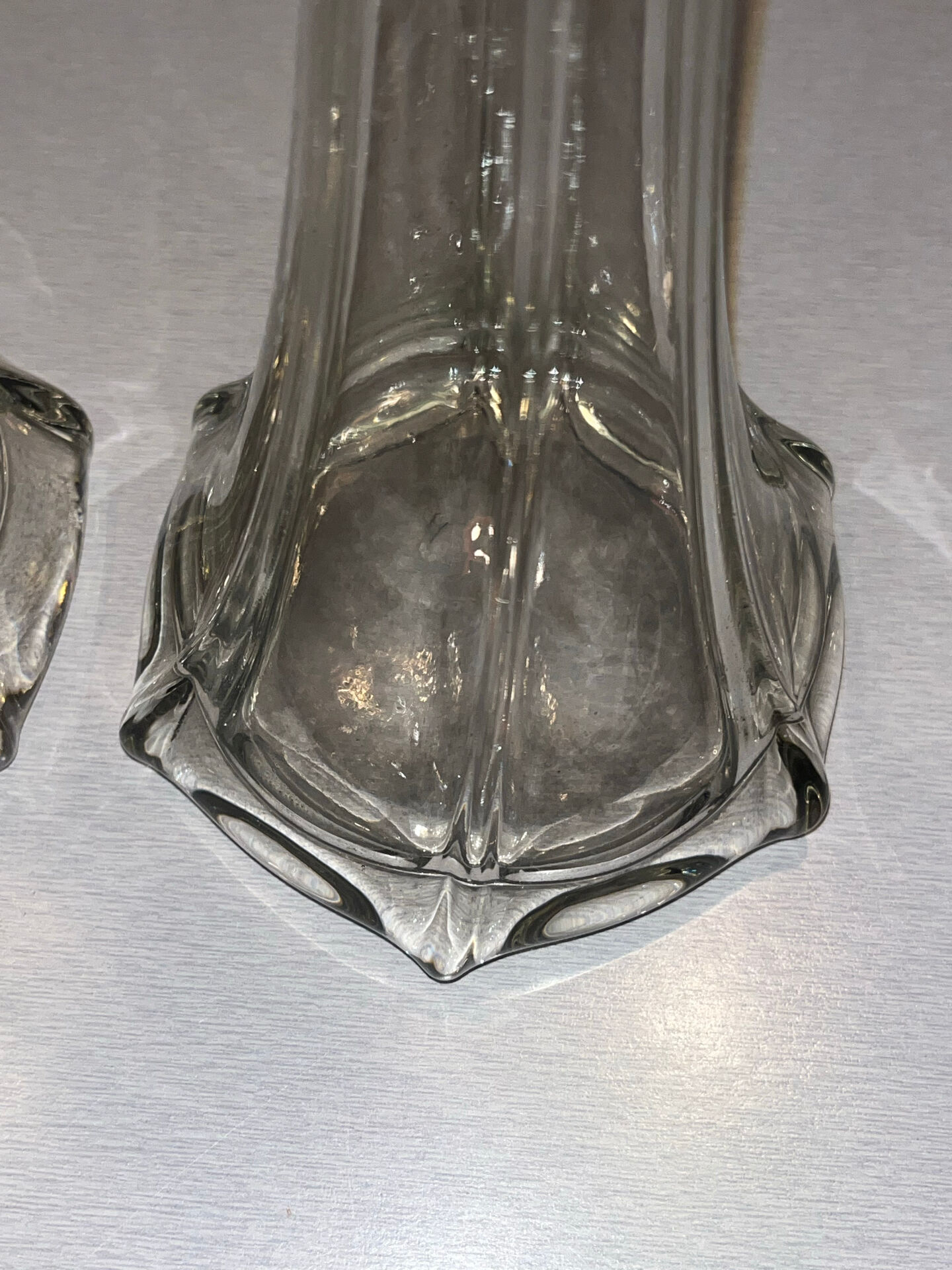Pair of large "Eiffel Tower" flower vases - Vianne Glassworks (4)
