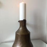 Islamic art ottoman copper ewer antique candleholder