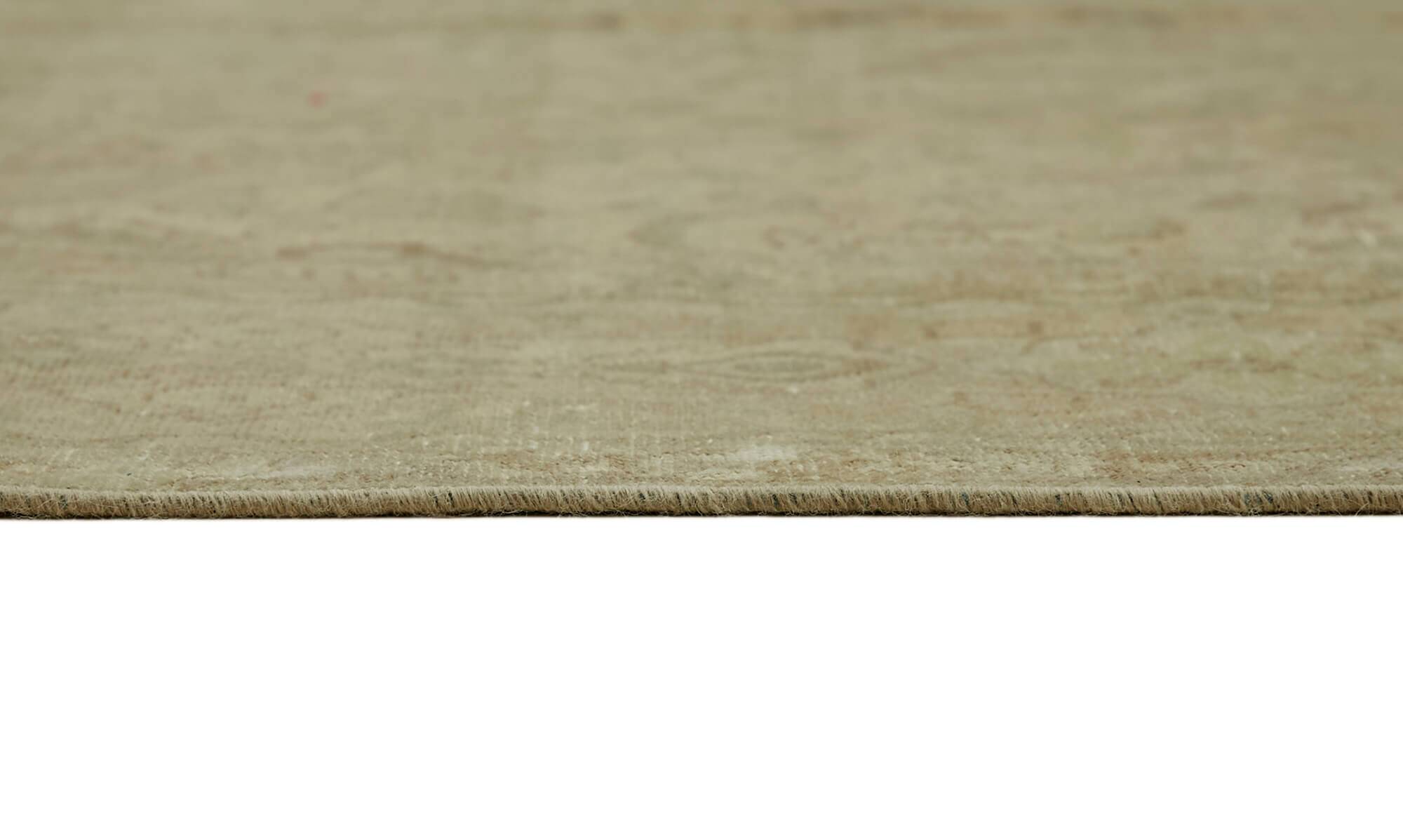 Handmade Oriental Decorative 1980s 245 cm x 349 cm Beige Wool Carpet