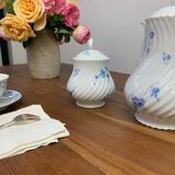 Old walnut farm table with pulls