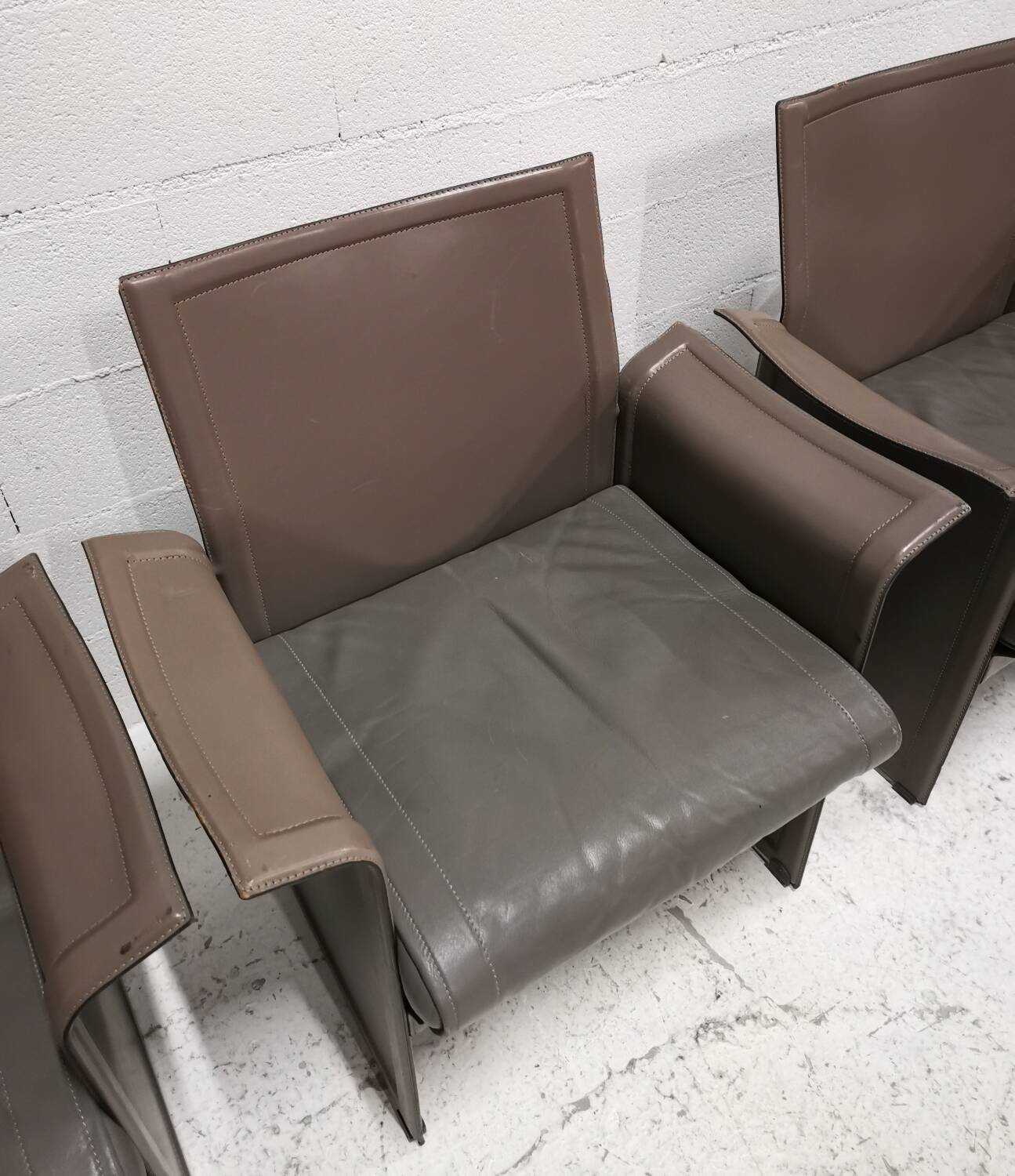 Large Korium armchair(s), design by Tito Agnoli, Matteo Grassi, 1980