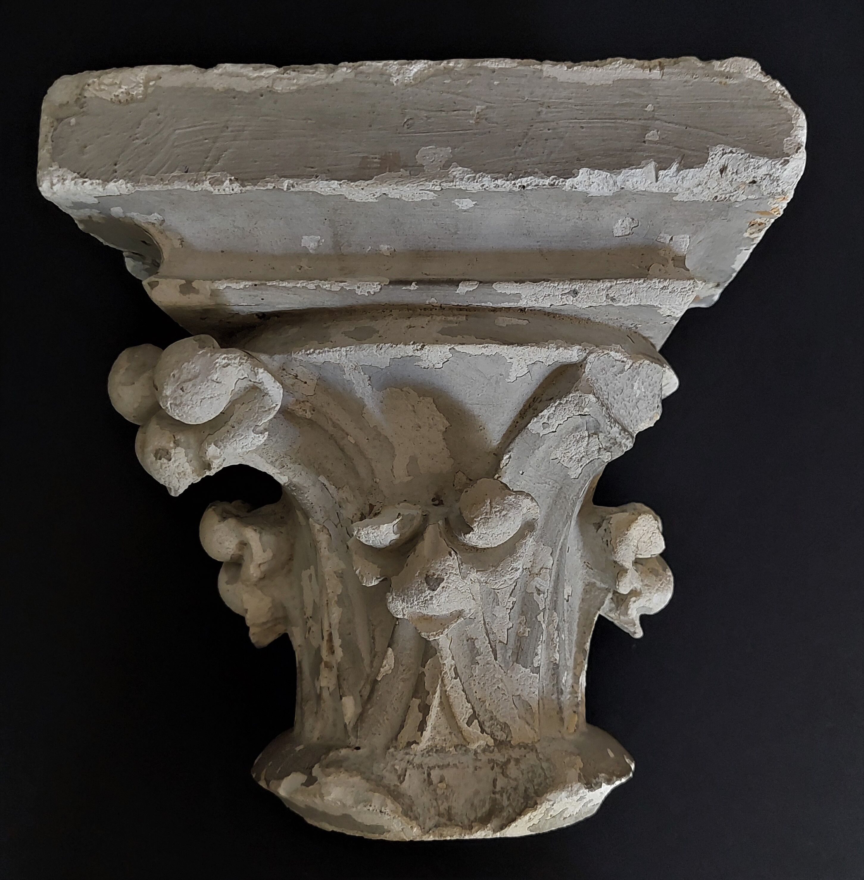 Architectural element plaster capital nineteenth century