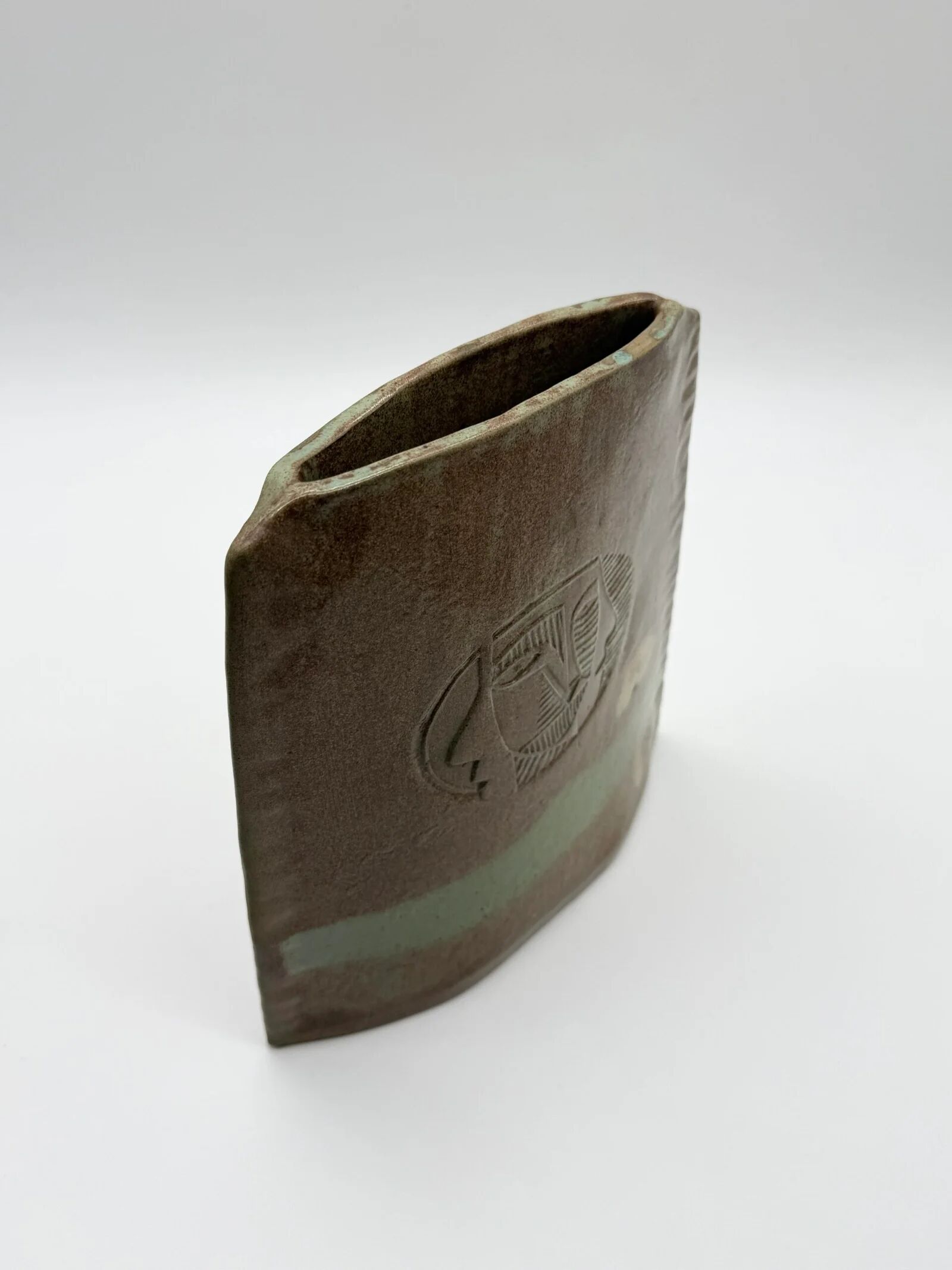 "Totem" vase signed by Anthony Pitot – unique piece, 1980s