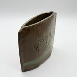 "Totem" vase signed by Anthony Pitot – unique piece, 1980s