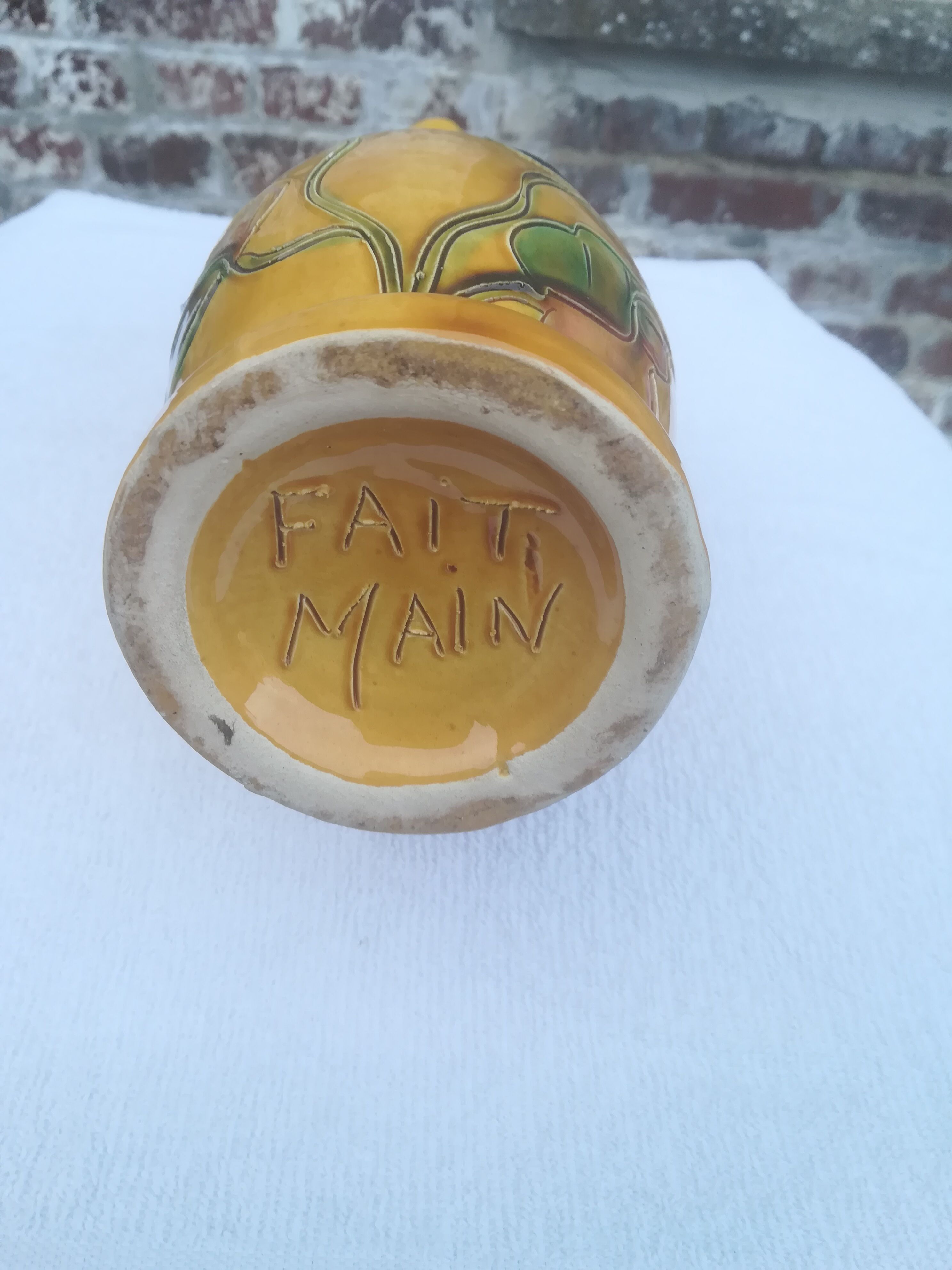 Handmade Vallauris vase