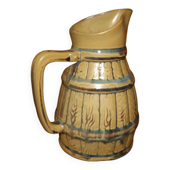 Old enamelled stoneware pitcher P65 0.8 liter in TBE