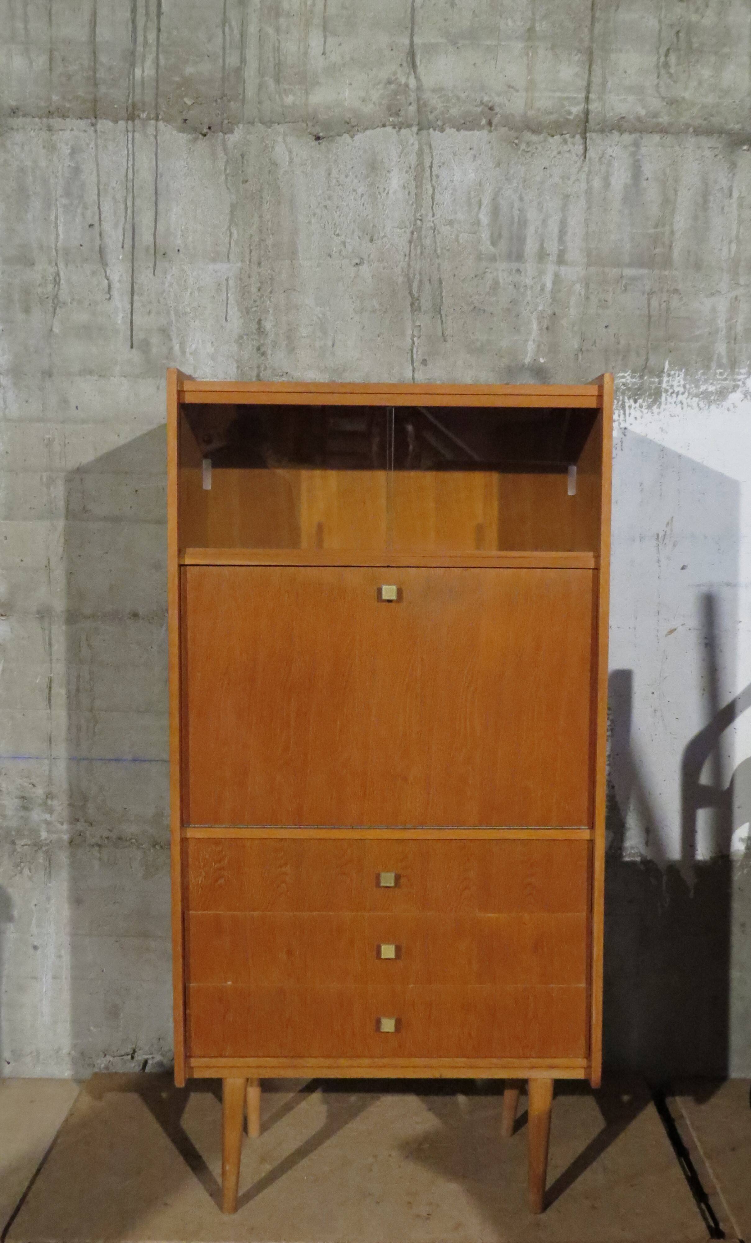 60's secretary with 3 drawers
