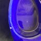 Cobalt blue ceramic plates in the shape of fish (tapas, anchovies, etc.)