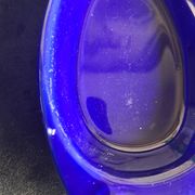 Cobalt blue ceramic plates in the shape of fish (tapas, anchovies, etc.)
