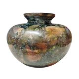 Vase en verre laqué