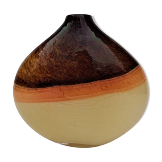 Blown glass vase. Murano from the 1980s.