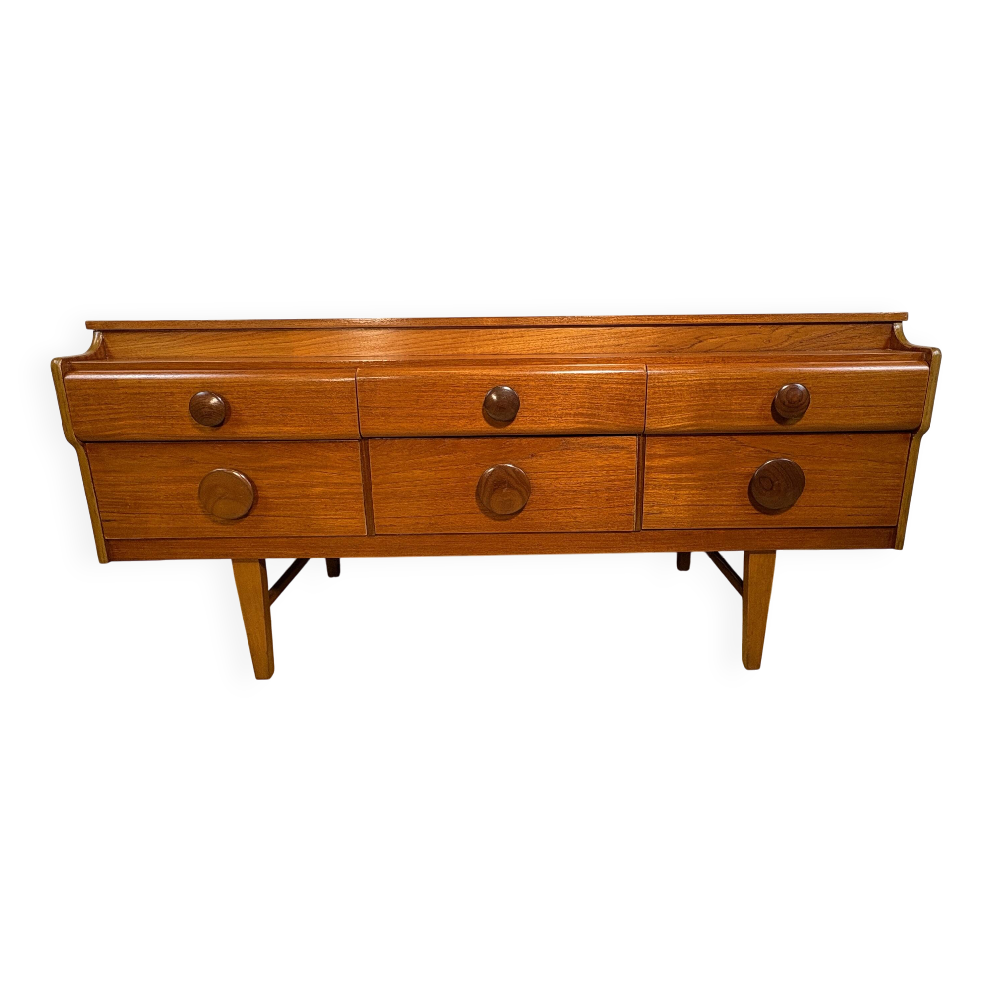 Mid Century Retro Teak Sideboard by Beautility Circa 1960 Danish Design Sca