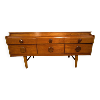 Mid Century Retro Teak Sideboard by Beautility Circa 1960 Danish Design Sca