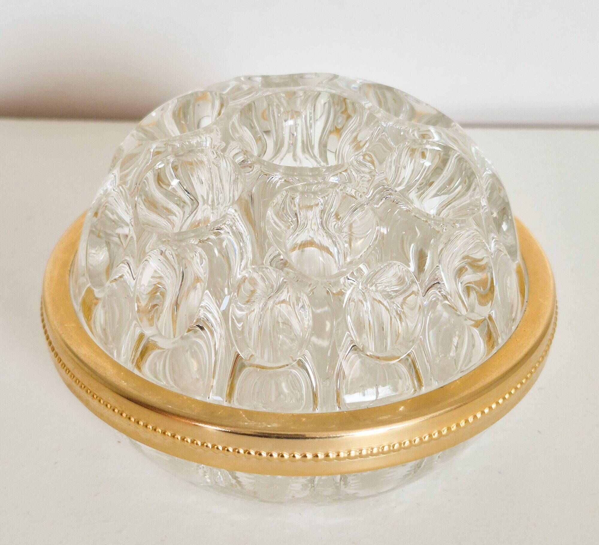 Glass flower holder