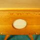 Golden oak compass stand & speaker cabinet 1960
