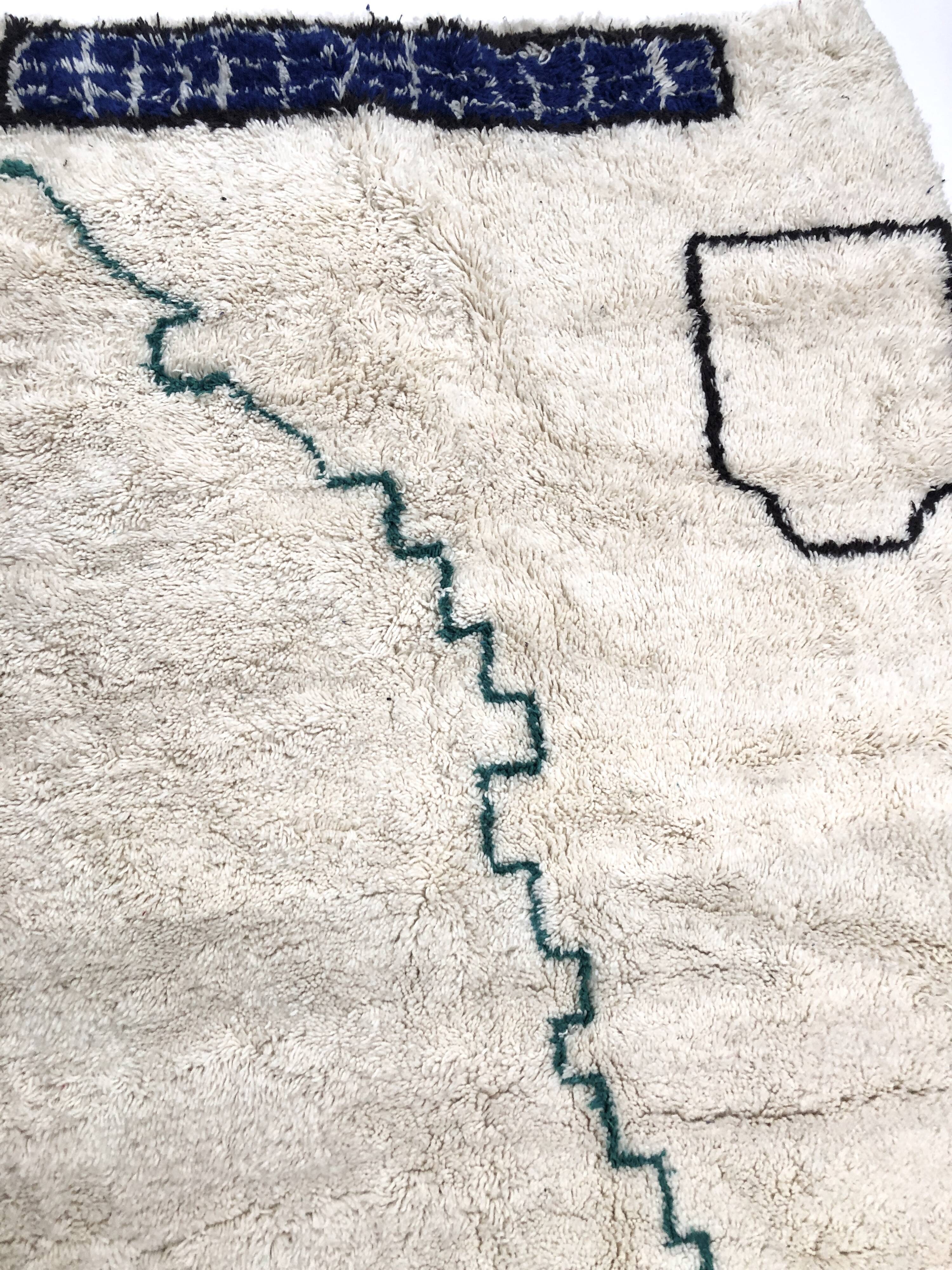 Contemporary moroccan berber carpet azilal 2,53x1.75m