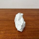 Vintage white porcelain rock vase from KPM Royal Porcelain, 1970s.