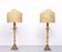 Large 18th century Dutch Brass altar candlesticks Floor lamps .