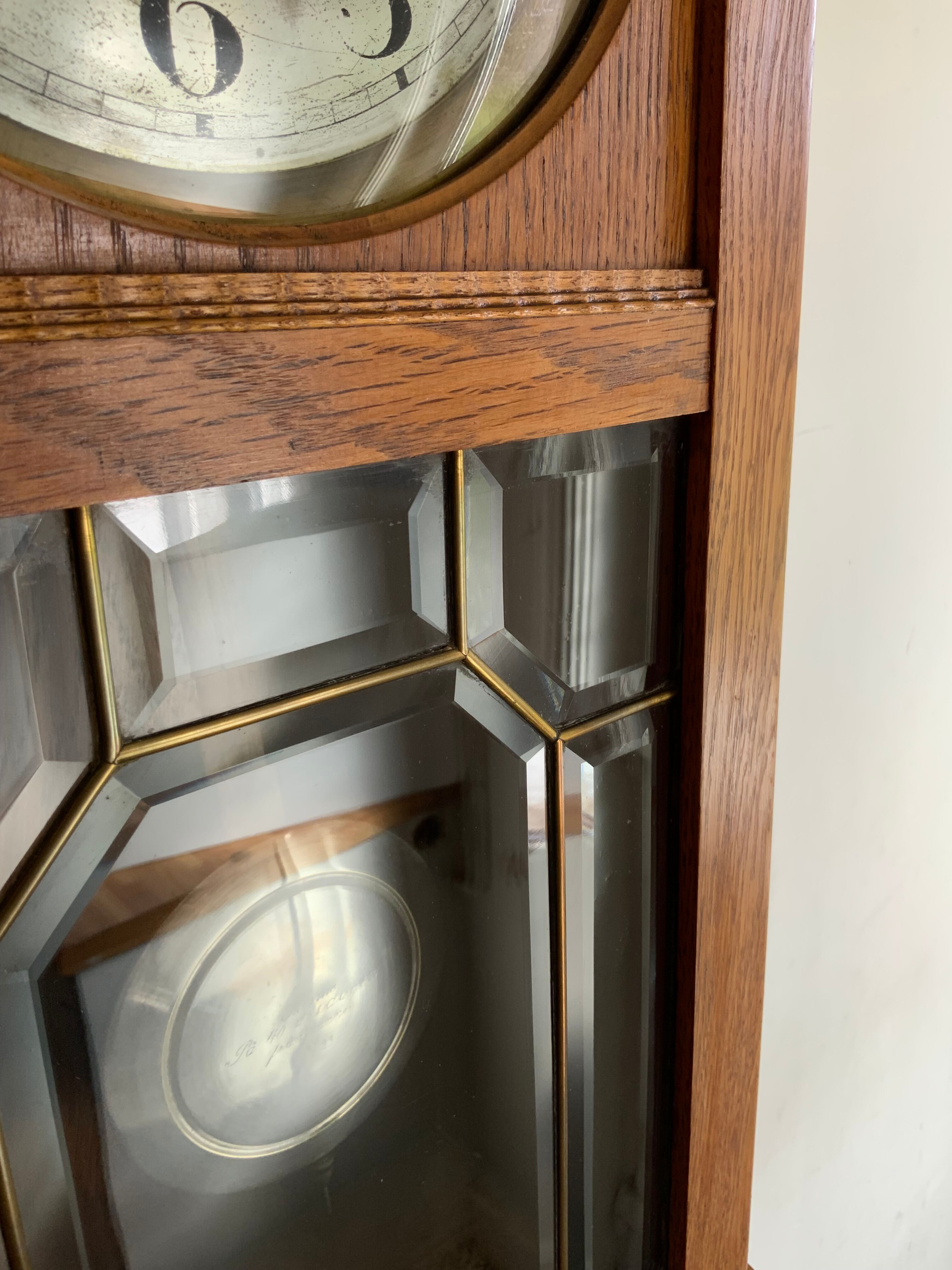 Art Deco Gustav Becker Oak Wall clock 1920s