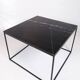 Coffee Table With Black Marble Top And Metal Frame