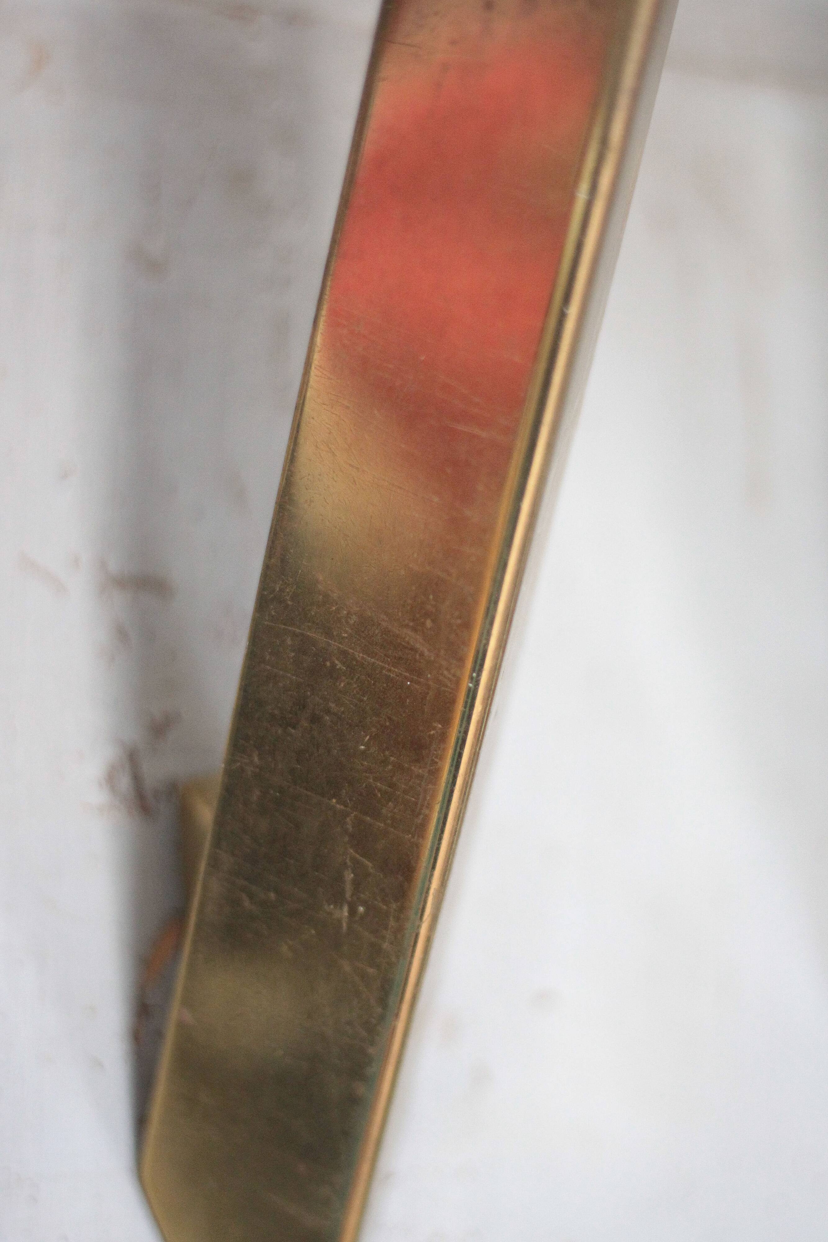 Vintage J.T. Kalmar wall sconces, brass wall lights, modernist.