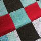 3 patchwork blankets knitted by hand